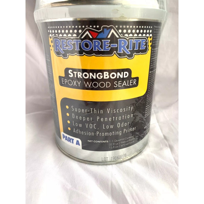 Restore-Rite StrongBond Epoxy Wood Sealer. 1.5 Quart Kit, Parts A