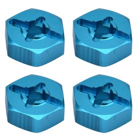 Wheel Hex Adapter, 4 Pcs Metal 7mm to 12mm Wheel Hex Hub Adapter for RC Spare Part RC Car Upgrade Parts
