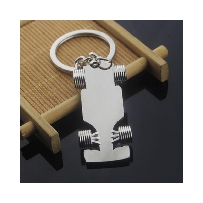 Seadiquiet Silver Novelty F1 Formula 1 Racing Car Charm Keyring