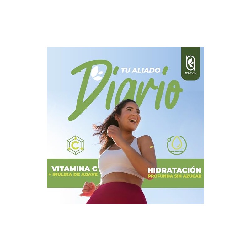 Naima Electrolitos Sabor Limon Polvo Hidratación Recuperación Rápida Sodio Potasio