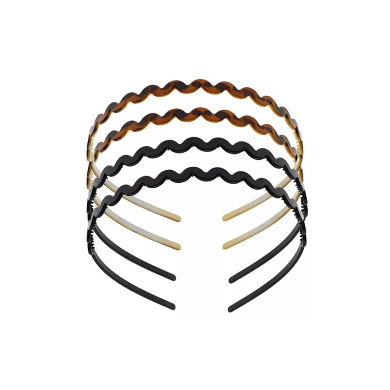 Zig Zag Acrylic Hair Bands - Non-slip Alice Headbands -