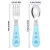 OUDQFCJ Baby Fork and Spoon Set, Tableware Set, Cartoon Design,