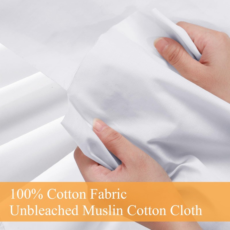 59'' x 20 yd Unbleached Cotton Muslin Fabric Textile Wide