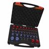 44pcs Nut and Bolt Thread Checker Red Blue Nut and