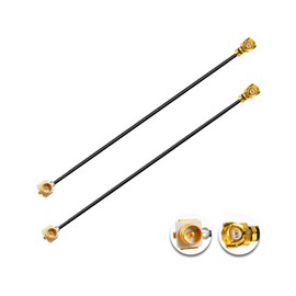 POBADY 2PCS U.F.L1 Male to U.F.L1 Female Cable 8" /20CM 1.37mm Low-Loss Extension Cable