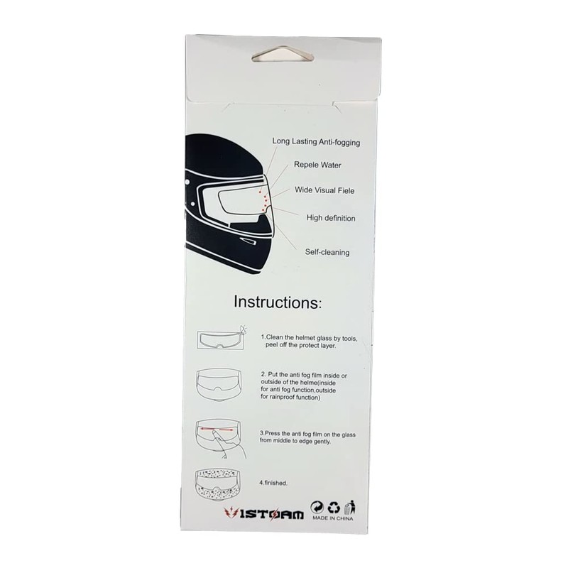 1Storm Motorcycle Full Face Helmet Shield Visor Water Proof Pinlock