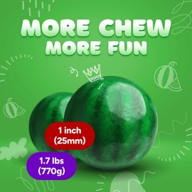 Gumballs for Gumball Machine Refills - Watermelon Large Gumball - 1 Inch Gum Ball for Vending Machine - Assorted Colors Chewing Gum - Bubble Gum Bulk 2 PACKS of 1.7 Lb