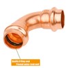 WHK 10 Pack 3/4" Propress x 3/4" Pro press Copper