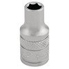 Draper 16508 1/4" Square Drive Micro Satin Chrome Metric Socket,