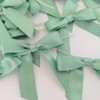 Micomon 50pcs 2-1/2" Vanilla Green Satin Ribbon Bows with Twist