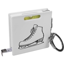 Azeeda 'Ice Skate' Keyring Tape Measure/Spirit Level Tool (KM00038326)