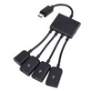 chenyang Micro USB Host OTG 3 Ports Hub Adapter Cable