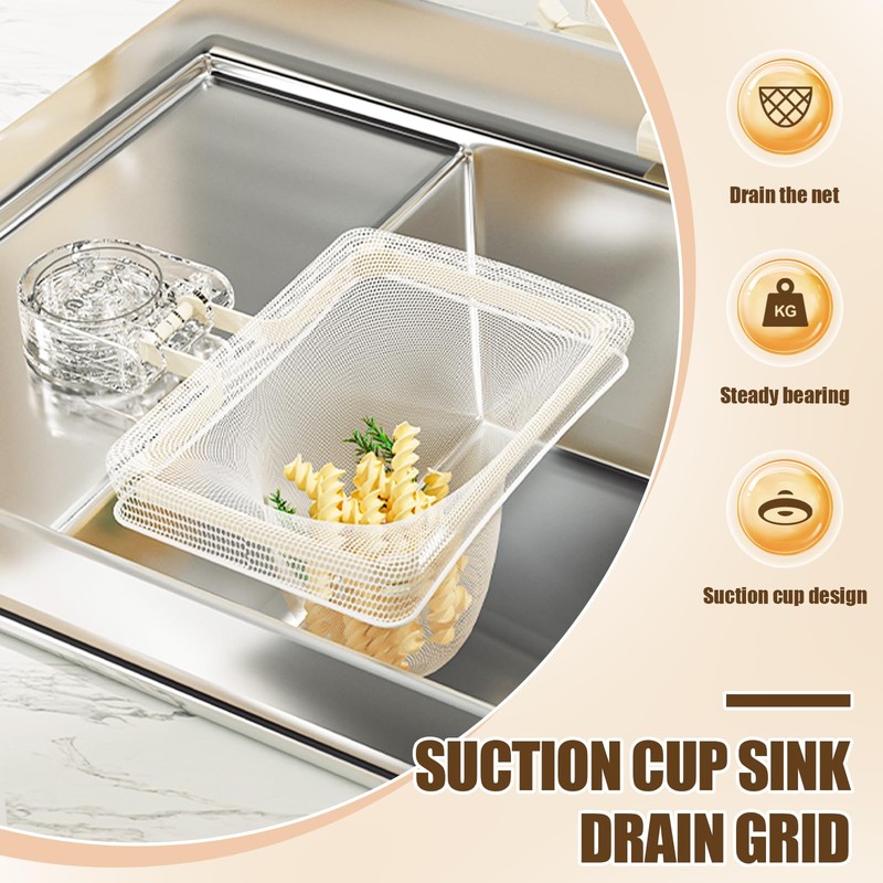 Sink Strainer, Sink Strainer with Suction Cup, Kitchen Sink Strainer