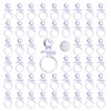 50 Pieces 2.75 Inch Baby Pacifier Baby Shower Plastic Pacifier