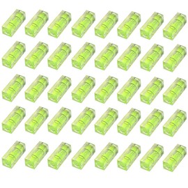 40 Pieces Square Mini Spirit Level Bubble Small Leveller For Leveling Tubular 40mm