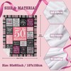 50th Birthday Gifts for Women Blanket 150x130CM, 50th Birthday Decorations