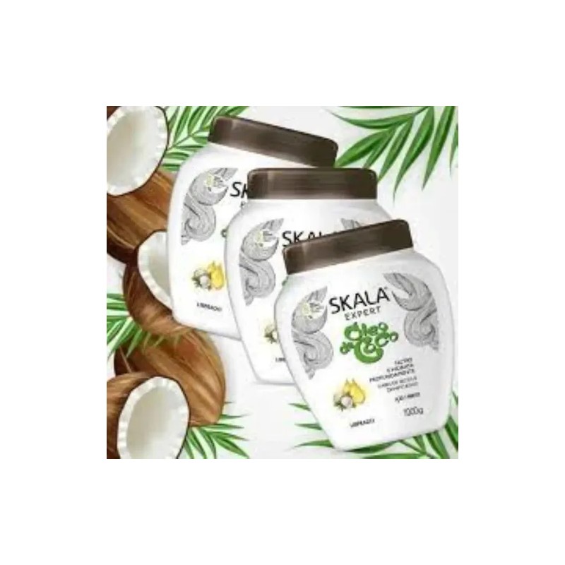 Crema Skala Óleo De Coco Nutre E Hidrata Profundamente 1kg