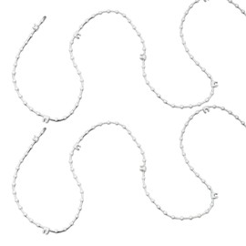 YXIING Vertical Blinds Repair Parts, 20 Meter Vertical Blind Chain Weights and Chains Parts for 3.5 Inch/ 89mm Blind Bottom Chain Slats, White