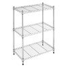 Whitmor 3-Wire Shelving Unit, Metal Storage Shelves, Easy Assembly Home