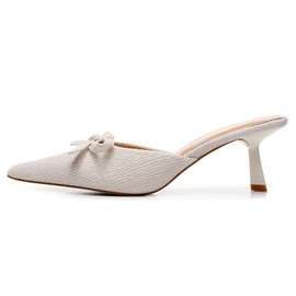 VenusCelia Women's Summer-Time Dress Pump Heeled Sandal (9 M US,Beige)