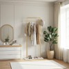 KaKaBB Gold Clothing Rack with Marble Base, Heavy-duty Garment Rack,