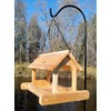 16 Inch Hanging Cedar Wood Arched Fly Through Platform Bird