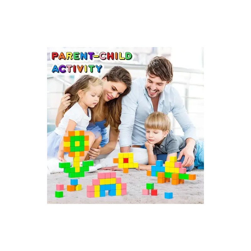 Bloques Magnéticos De Construcción Montessori Crafties 48pz