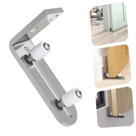 SHINEOFI 1Pc Floor Guide Swing Stop for Barn Doors Durable Door Stopper for Sliding Doors Silent Operation Heavy Duty Design Compatible with Grooved and Non Grooved Doors