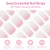 SEMINCA Semi Cured Gel Nail Strips-Valentine's Pink Semi-Cured Gel Nail