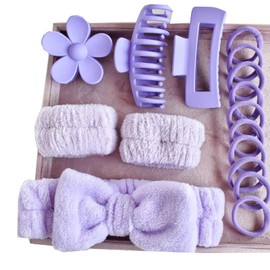 HAPVITAL Hair Clip, Large, Tightly Curled, Clip, Firm, Hair Clip, Hair Accessory, Adult, Korean, Hair Clip, Cute, Popular, Hair Ornament, Large, Korean Style, Office, Stylish, Gift, For Women, Set of