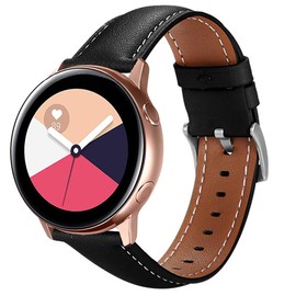 Leather Replacement Strap for Garmin Venu 2 Plus/Venu Sq 2/Vivoactive 5/3, 20 mm Sports Wristband Watch Strap, Wristbands for Garmin Forerunner 245/645 Music, Vivomove 3/Style/Luxe/HR