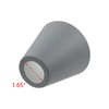 MY MIRONEY 2PCS Grey Barrel Metal Lampshade Hardware E27 Industrial