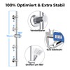 JOHO Shower Rail Stainless Steel with Shower Head Holder and