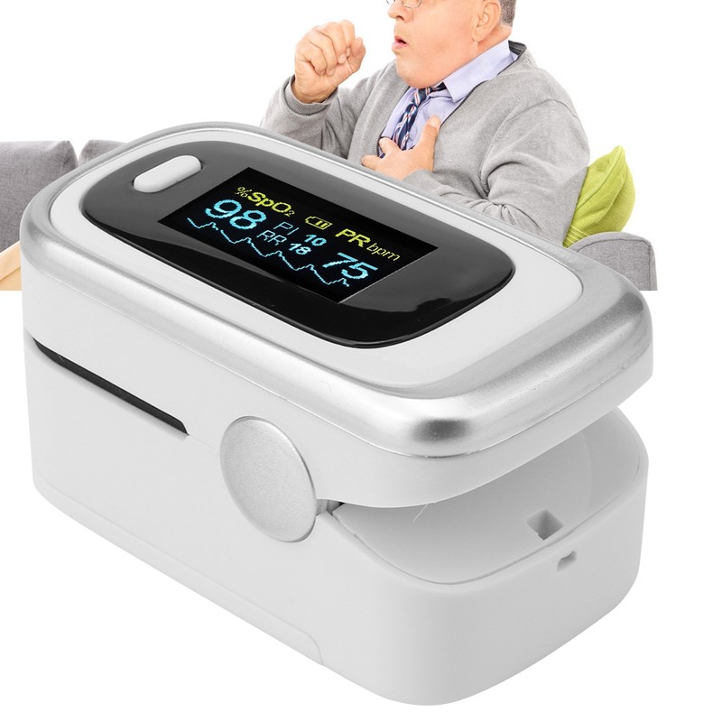 Finger Pulse Oximeter SPO2 PR PI RR Monitoring Blood Oxygen