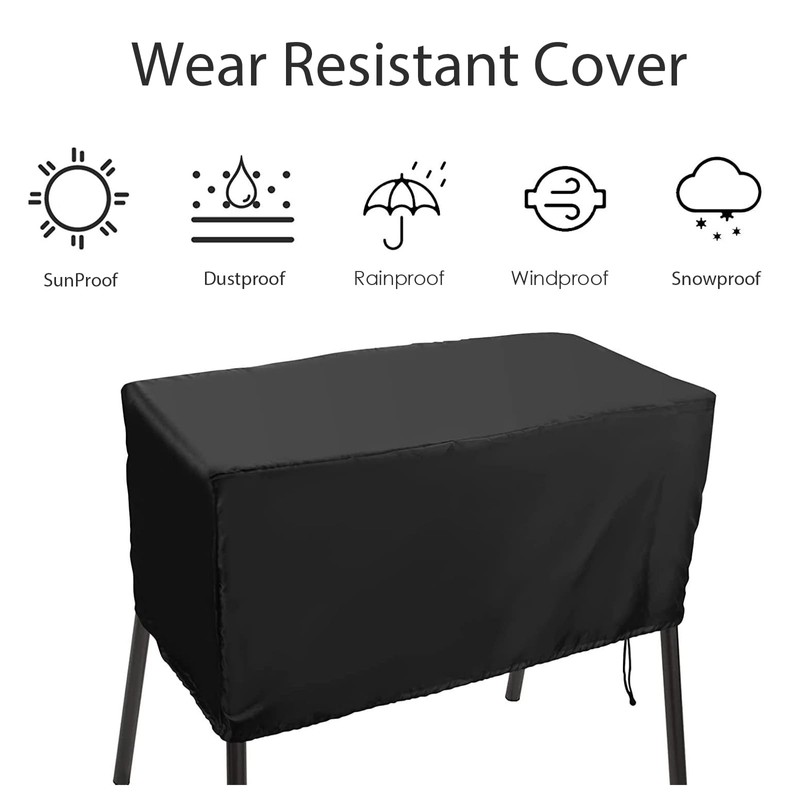 Heavy-Duty Waterproof Patio Cover for 2-Burner Outdoor Cooking System, Camp
