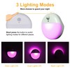 YUNLEX 2 Pack Purple Battery Night Light, Motion Activated Night