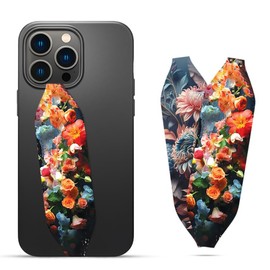 Switchbands Universal Customizable Phone Grip Strap |Universal Phone Loop for Back of Phone | Reversible Phone Grip Strap | Phone Holder for Hand |Phone Loop - Floral Flourish