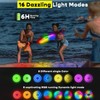 Disc golf,Glow Frisbee with 30 RGB LEDs, 16 Light Modes