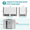 Extra Large Black Expandable Roll Up Dish Drying Rack Up