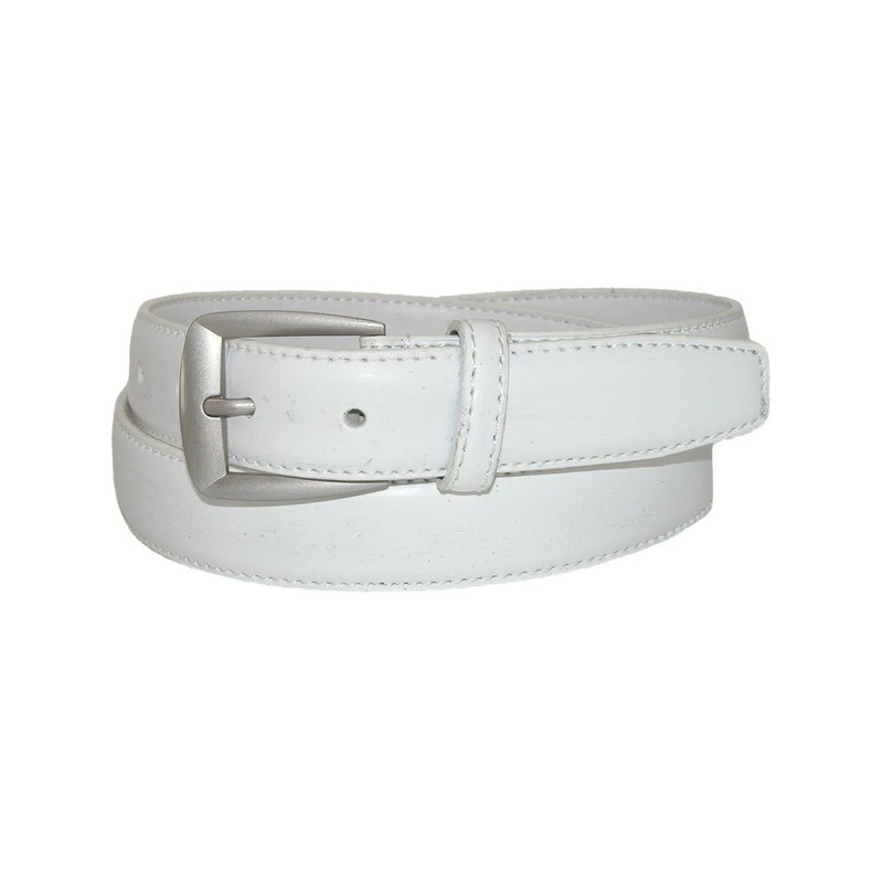 CTM® Big & Tall Cotton Adjustable Belt with Nickel Buckle,
