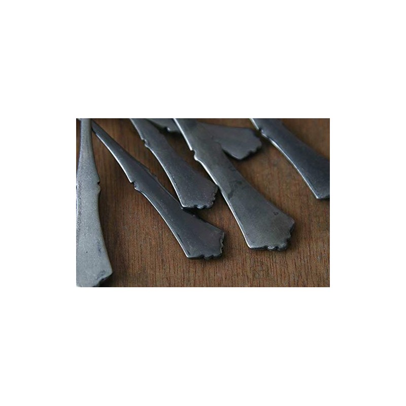 Takakuwa Metal Classical Tea Spoon, Antique Size: Approx. W13.5 900541