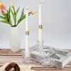 Unity Candles with Glass Candle Holder for Wedding Ceremony -