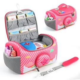 OUKNAK Carrying Case Compatible with Little Tikes for Story Dream Machine Books Starter Set, Storage Carrier Bag for Little Tikes for Storytime Audio Play Real for Littles Character Collection (Gray)