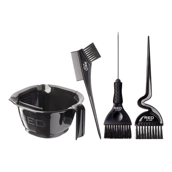 Red by Kiss Hair Dye Coloring Kit, Hair Dye Mixing