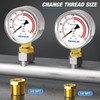 MEANLIN MEASURE Low Pressure Gauges for Acetylene Regulator 1/4" NPT