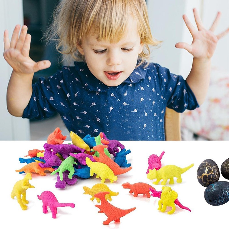 60 Pieces Dinosaur Eggs Toys Egg Toys for Kids Hatching