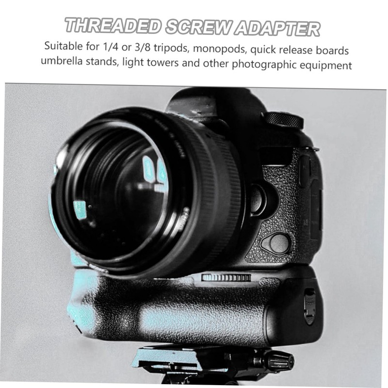 LABRIMP 4pcs Stainless Steel to Adapter Spigot for Light Stand