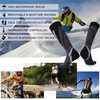 RANDY SUN Waterproof Hiking Socks, Knee Length Outdoor Athletic Long