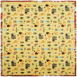corciova Yellow Animal Western Neck Scarf Men Neckerchief 21x21 Women Silk Hair Scarf Ladies Short Bandana Headband Headscarf