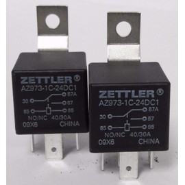 American Zettler AZ973-1C-24DC1 Electromechanical Automotive 24 V Relay (Pack of 2)